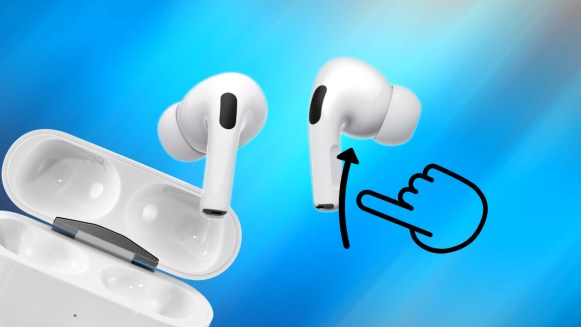 vuốt để tăng giảm âm lượng airpods